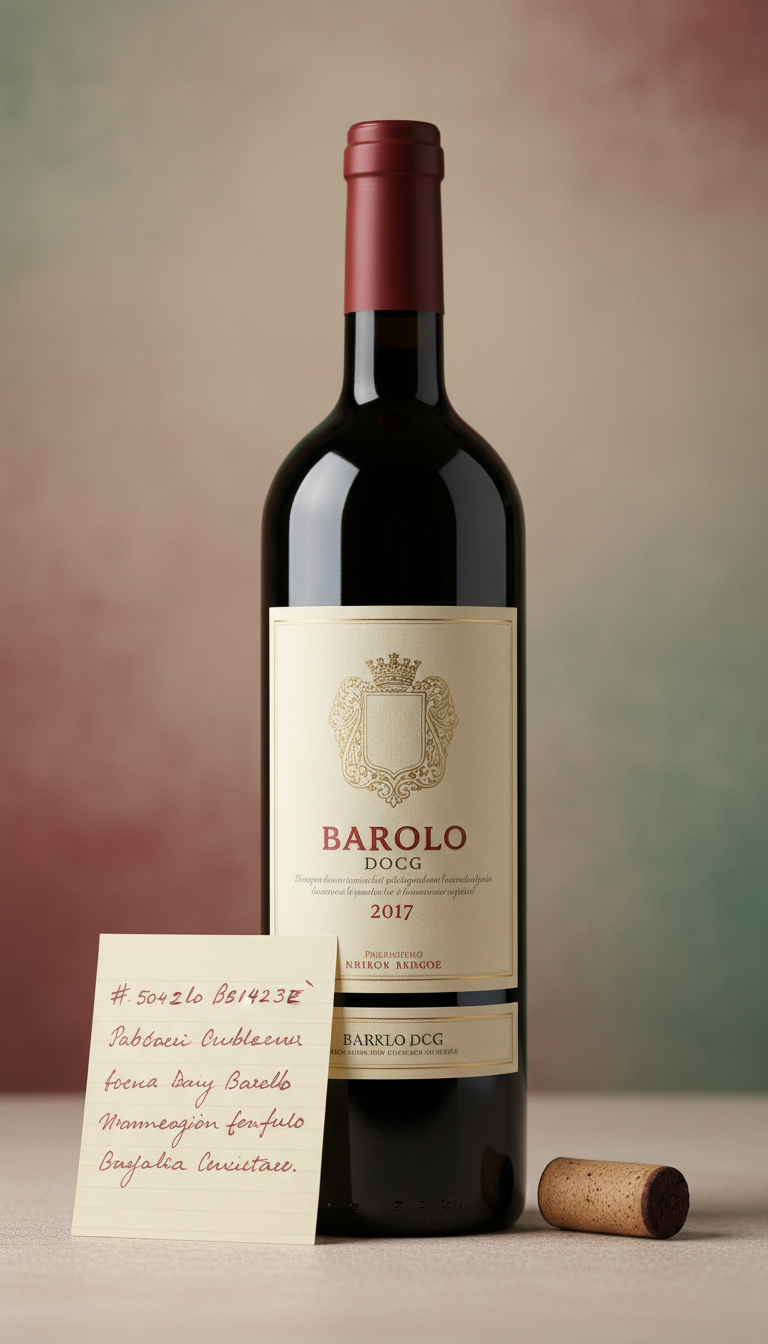Barolo DOCG 2017 Aged Nebbiolo